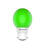 0.5 W Round B22 Night Bulb (Green, Pack of 6)