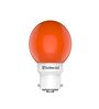 0.5 W Round B22 Night Bulb (Orange, Pack of 3)