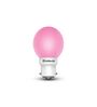 0.5 W Round B22 Night Bulb (Pink, Pack of 2)
