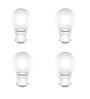 0.5 W Round B22 Night Bulb (White, Pack of 4)