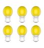 0.5 W Round B22 Night Bulb (Yellow, Pack of 6)