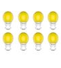 0.5 W Round B22 Night Bulb (Yellow, Pack of 8)
