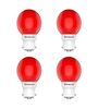 0.5 W Standard B22 Night Bulb (Red, Pack of 4)