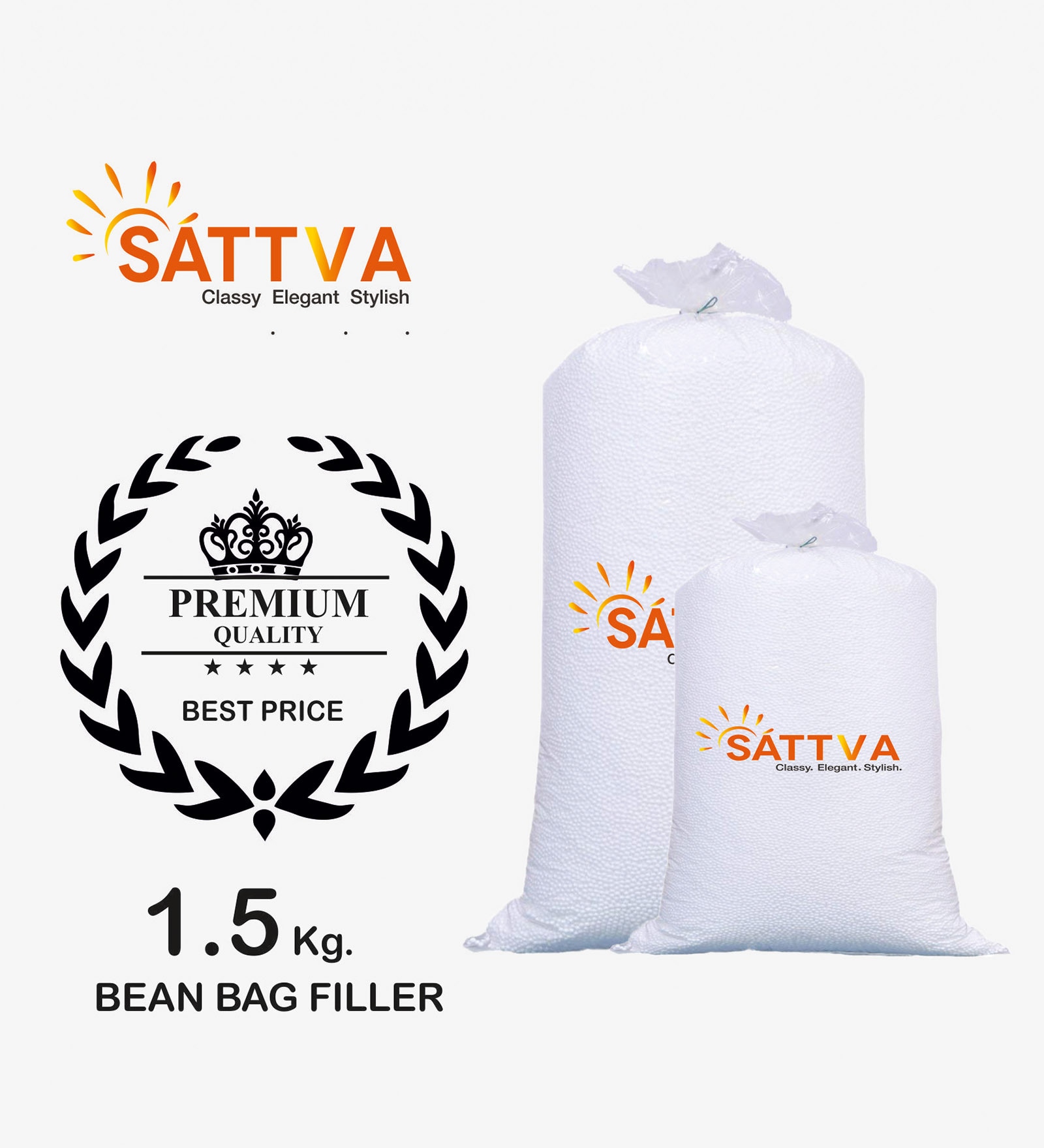 Buy 1.5 Kg Bean Bag Refill at 33% OFF by Sattva | Pepperfry