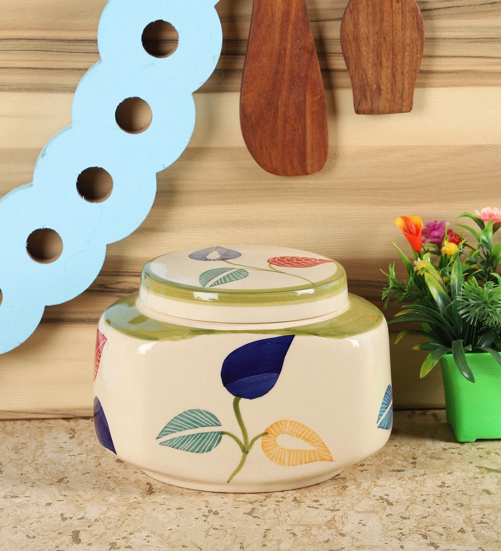1.5 Litre Ceramic Condiment Jar in White