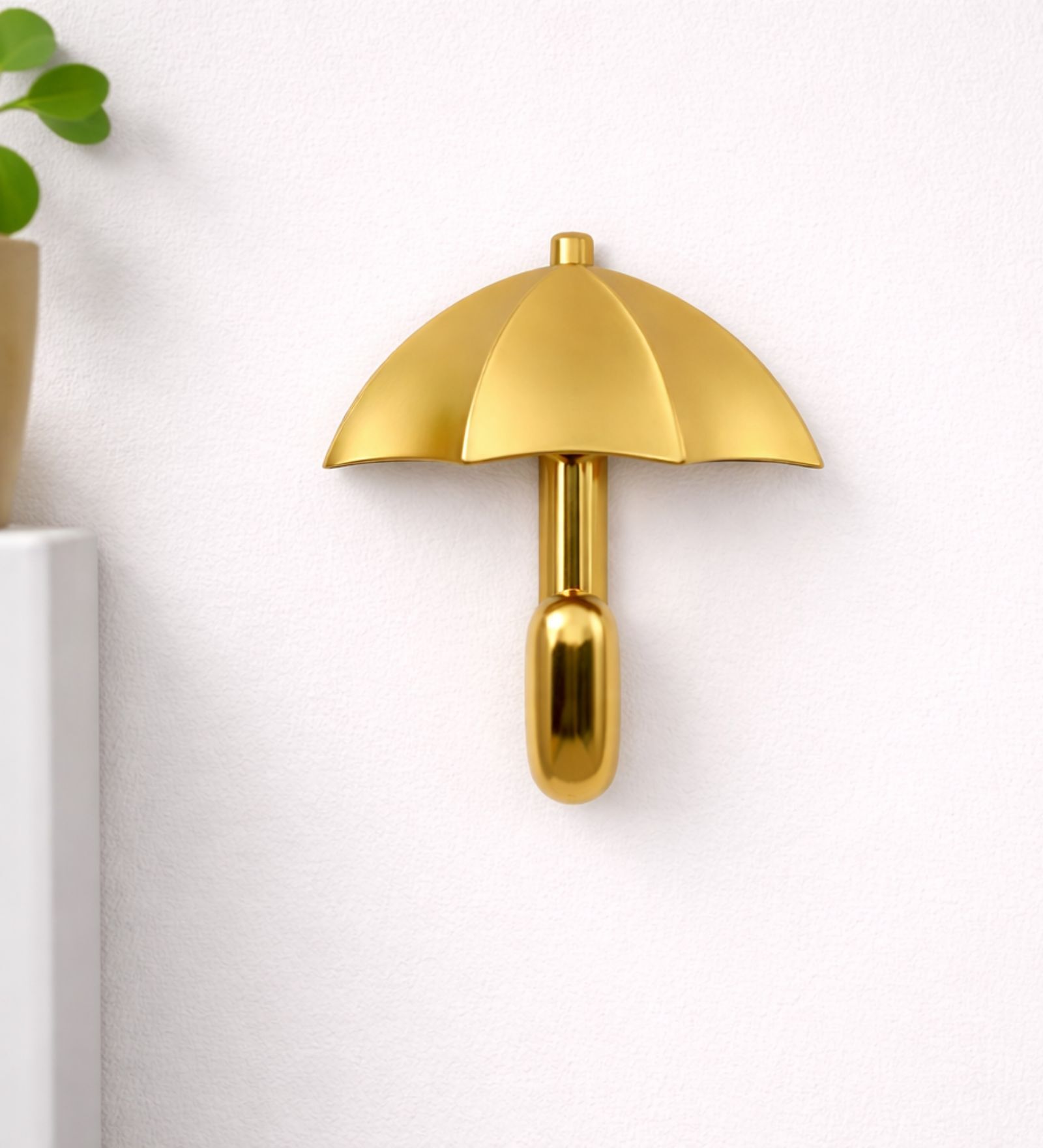 1 Pc Gold Metal Umbrella Wall Hook