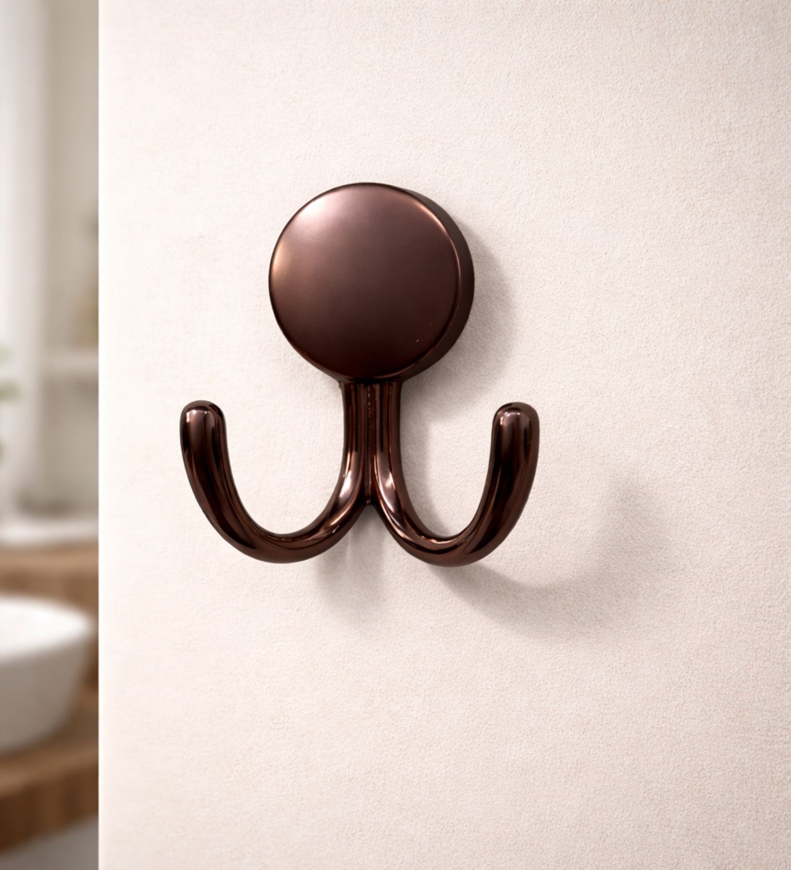 1 Pc Rose Gold Metal Round Wall Hook