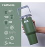 1.2 Ltrs Ice Flow Stainless Steel Vaccum Tumbler (Green)