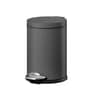 1.5 Litre Black Stainless Steel Dustbin