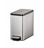 1.5 Litre Grey Stainless Steel Dustbin