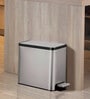 1.5 Litre Grey Stainless Steel Dustbin