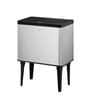 1.5 Litre Pink Stainless Steel Dustbin