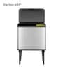 1.5 Litre Pink Stainless Steel Dustbin