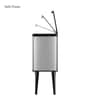 1.5 Litre Pink Stainless Steel Dustbin