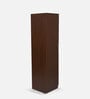 Lucena 1 Door Wardrobe in Dark Choco Finish