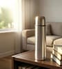 1 Litre Stainless Steel Vacuum Insulated Bullet Flask with Flip Lid