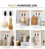 Black 2-in-1 Self Adhesive Kitchen Wall Hook
