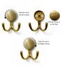 1 Pc Antique Brass Metal Round Wall Hook