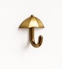 1 Pc Antique Brass Metal Umbrella Wall Hook