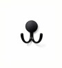 1 Pc Black Metal Round Wall Hook