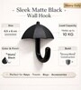 1 Pc Black Metal Umbrella Wall Hook