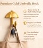1 Pc Gold Metal Umbrella Wall Hook