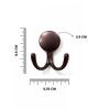 1 Pc Rose Gold Metal Round Wall Hook