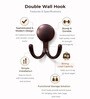 1 Pc Rose Gold Metal Round Wall Hook