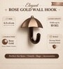 1 Pc Rose Gold Metal Umbrella Wall Hook