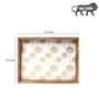 Brown Engineered Wood Rectangle Serving Tray