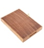 Brown Engineered Wood Rectangle Serving Tray