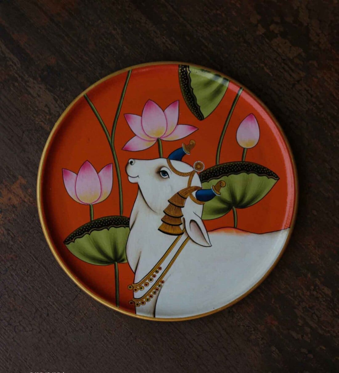 Buy Red Caw Tiara 10 Inch Wooden Wall Plate Online Wall Plates and