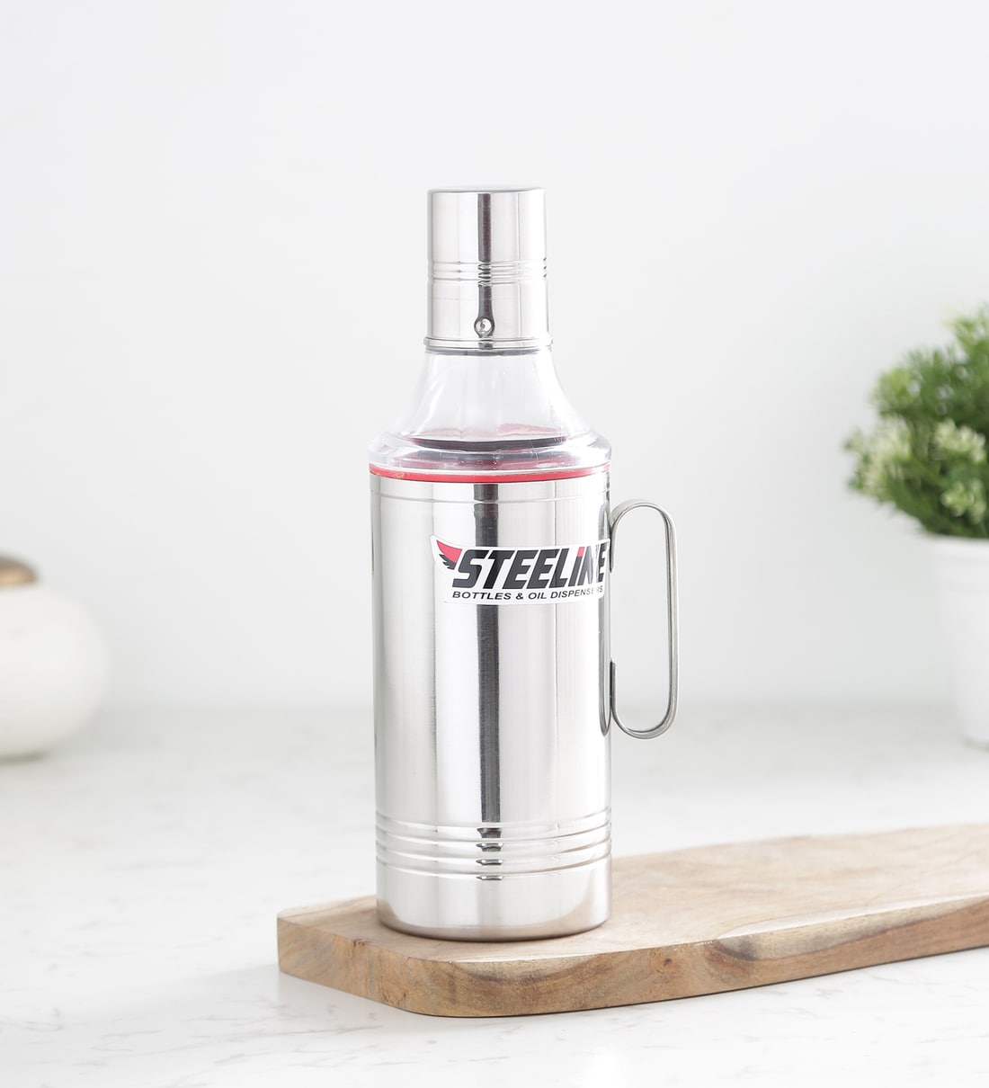 Buy 1Ltr Stainless Steel Airtight Oil Dispenser with Leak Proof lid at 16 OFF by STEELLINE