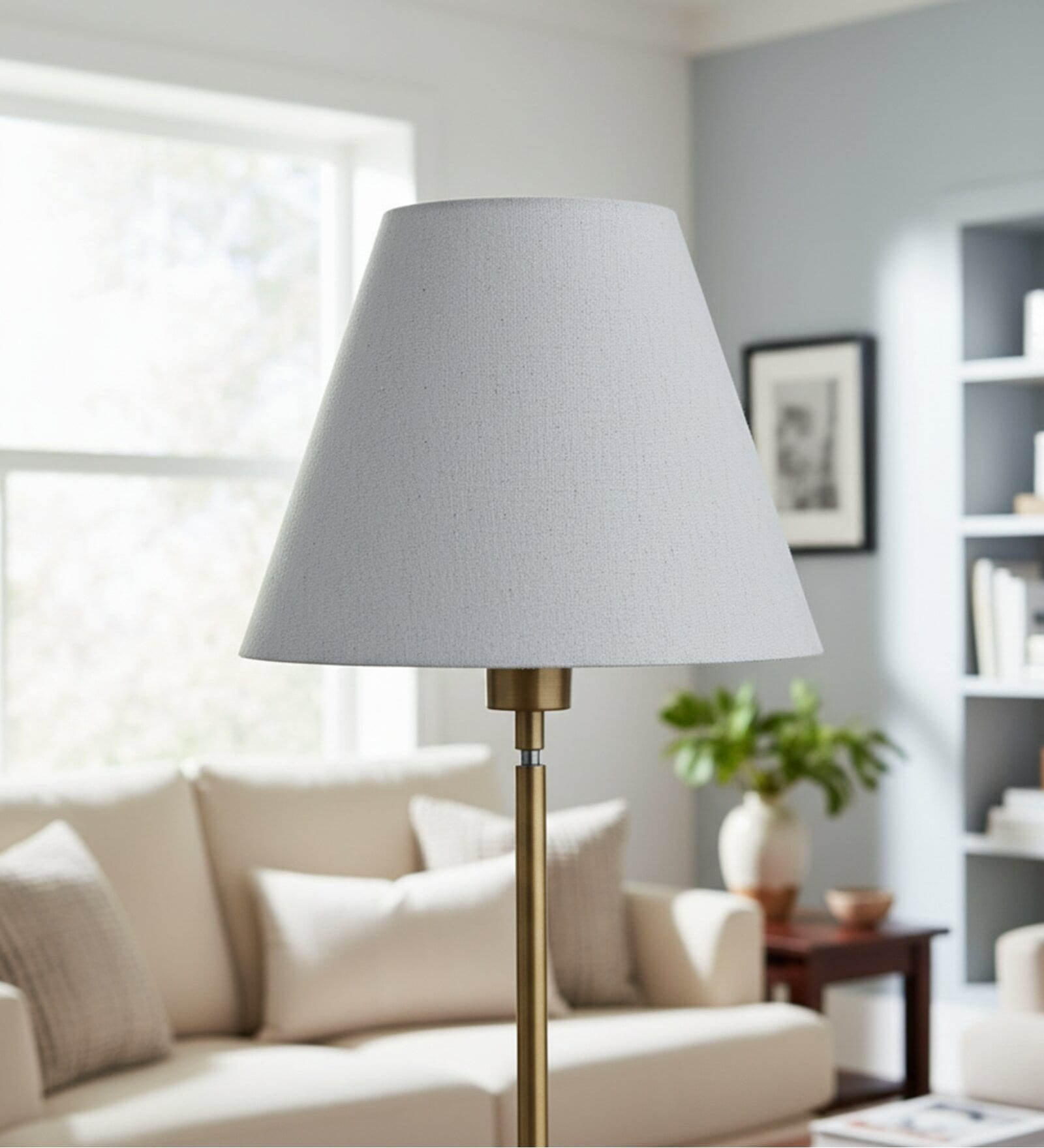 10-Inch Flex Fabric Conical Lampshade