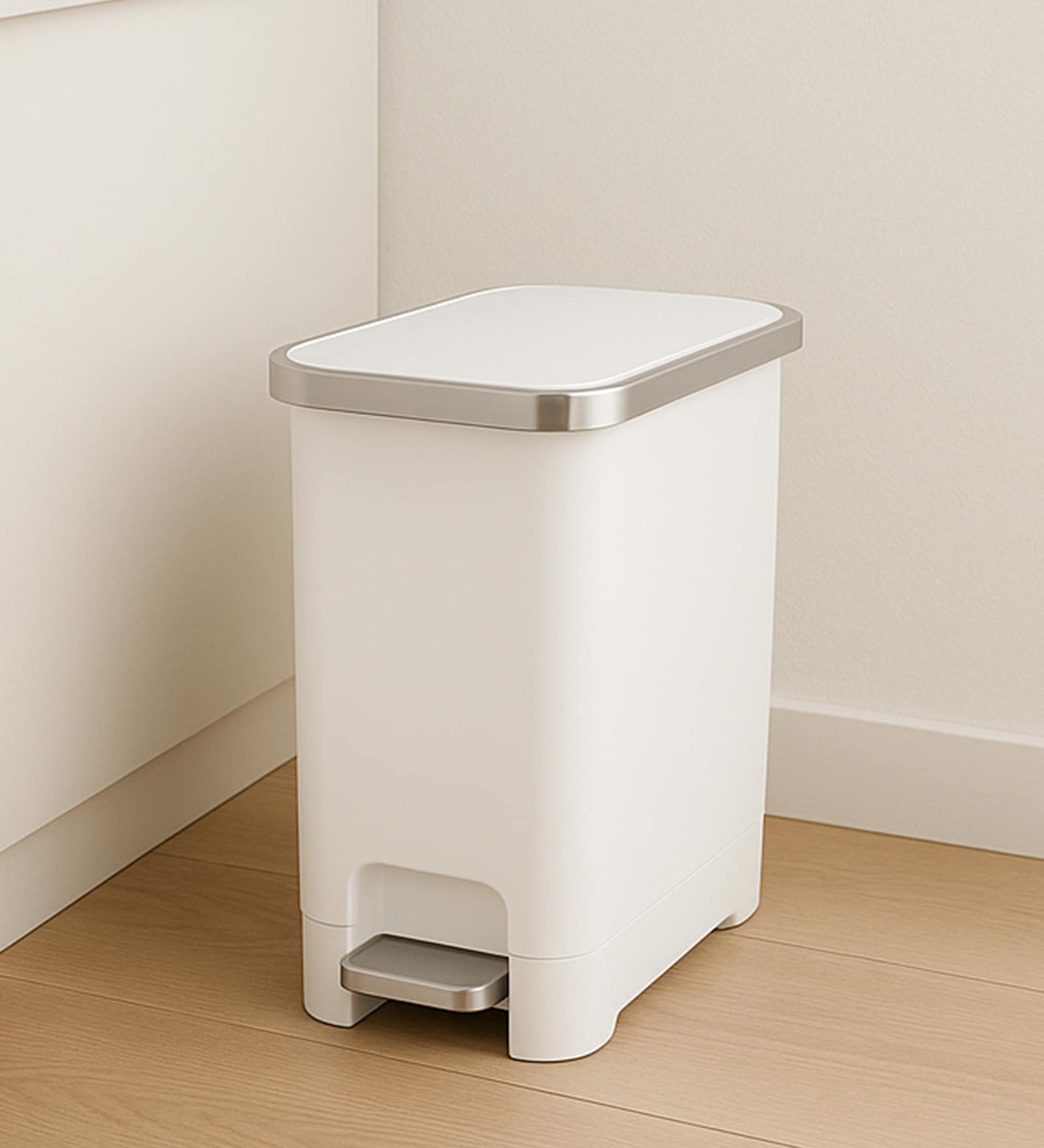 10 Litre Green Plastic Dustbin
