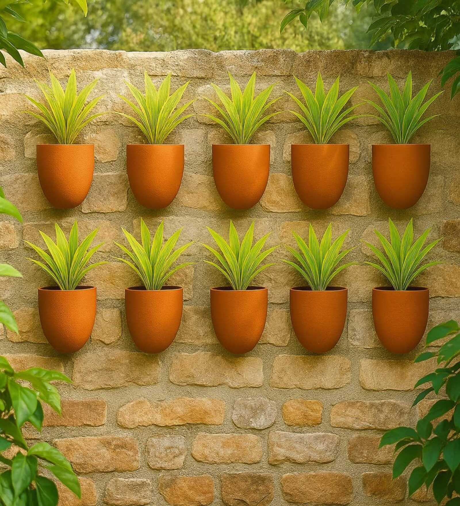 10 Pcs Red Terracotta 6.5 Inchs Planters
