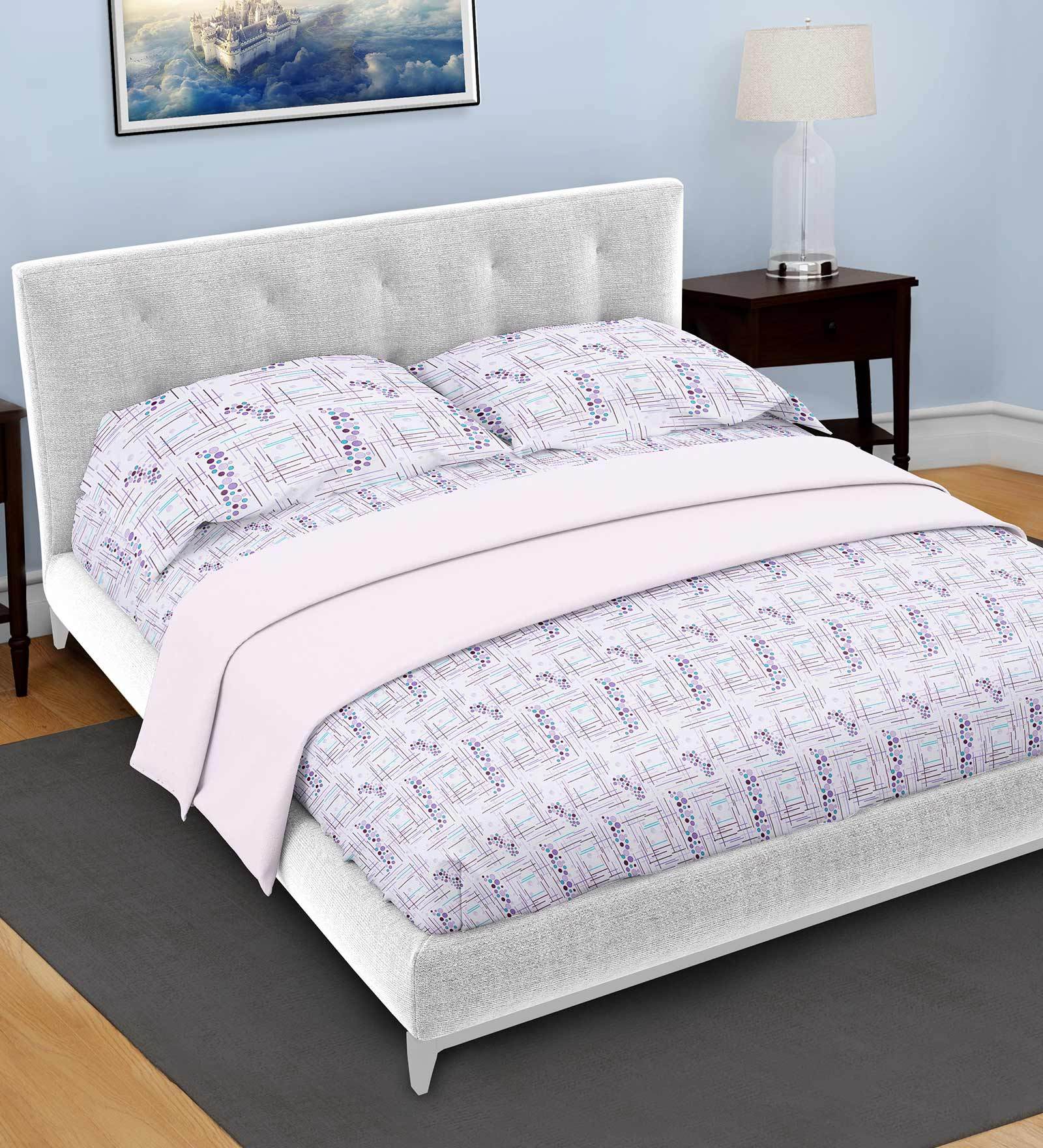 Buy 100 Cotton 144TC King Size Bedsheet With 2 Pillow Covers at 38 OFF by Mayfair Homes London