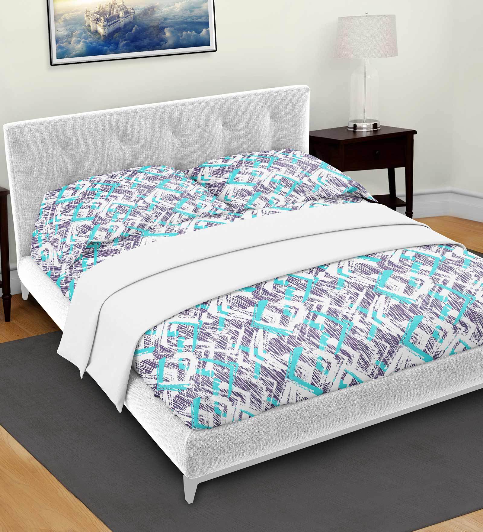 Buy 100 Cotton 144TC King Size Bedsheet With 2 Pillow Covers by Mayfair Homes London at 38 OFF