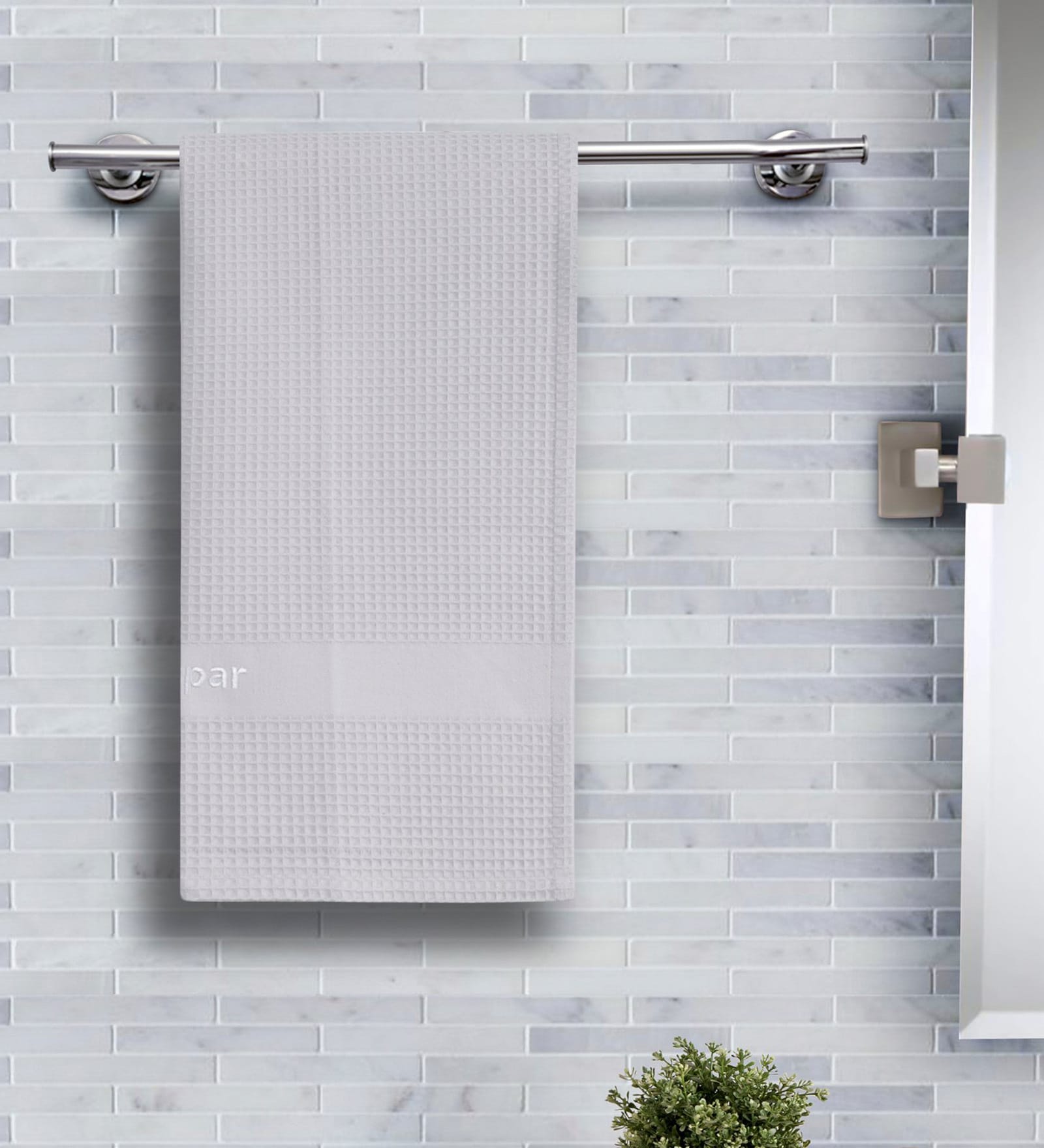 Grey Solid 215 GSM 100 % Cotton Bath Towel