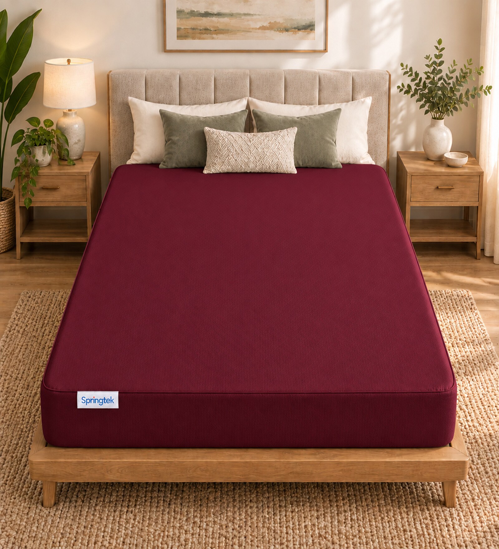 100% Waterproof Breathable and Non-Allergenic Premium Cotton Mattress Protector (75x60) Queen Size