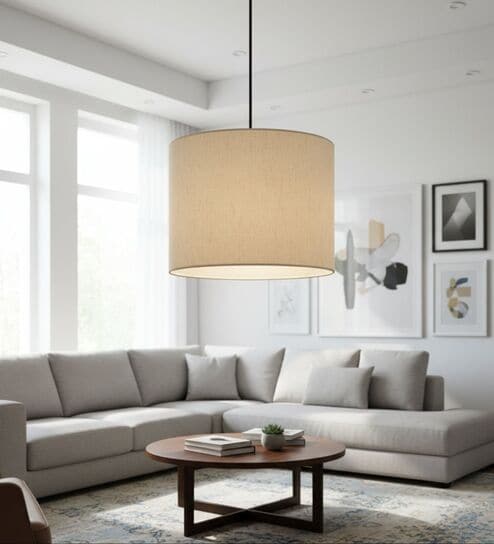 10-Inch Flex Fabric Drum Pendant Light