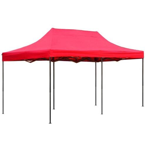 Buy Portable Heavy Duty Gazebo With Side Cover In Red Colour By