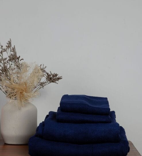 Midnight Blue 100% Pure Bamboo Terry Bath Towel-image-26