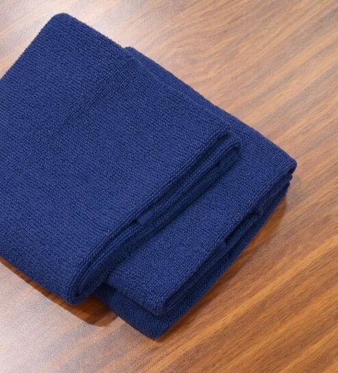 Midnight Blue 100% Pure Bamboo Terry Hand Towel Set Of 2
