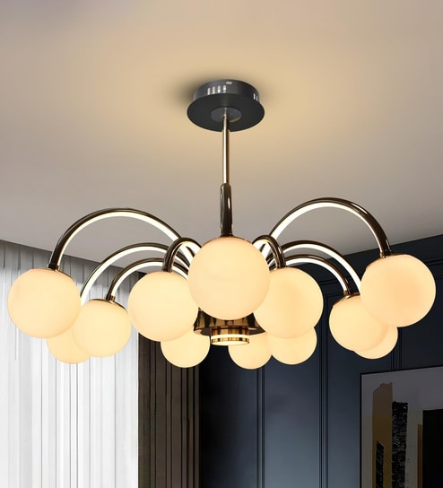 104W 90 cm Smart LED Chandelier with Glass Globes