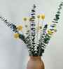 10 Billy Ball & 5 Eucalyptus Artificial Flower Bunch