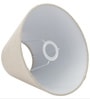 10-Inch Beige Fabric Conical Lampshade
