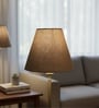 10-Inch Beige Fabric Conical Lampshade