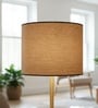 10-Inch Beige Fabric Drum Lampshade