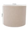 10-Inch Beige Fabric Drum Lampshade